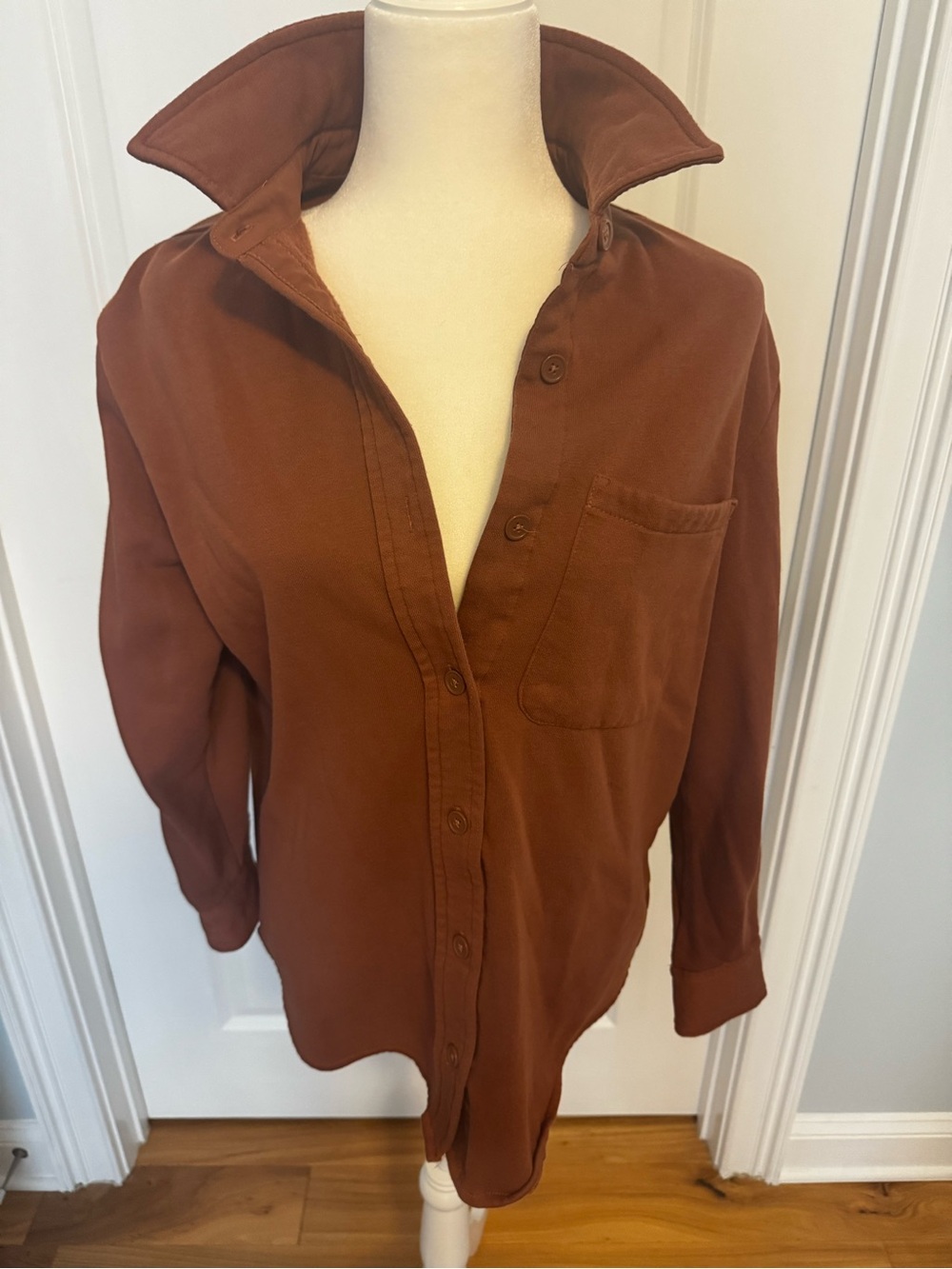 Como Vintage women’s Button-Down Shirt in Rust